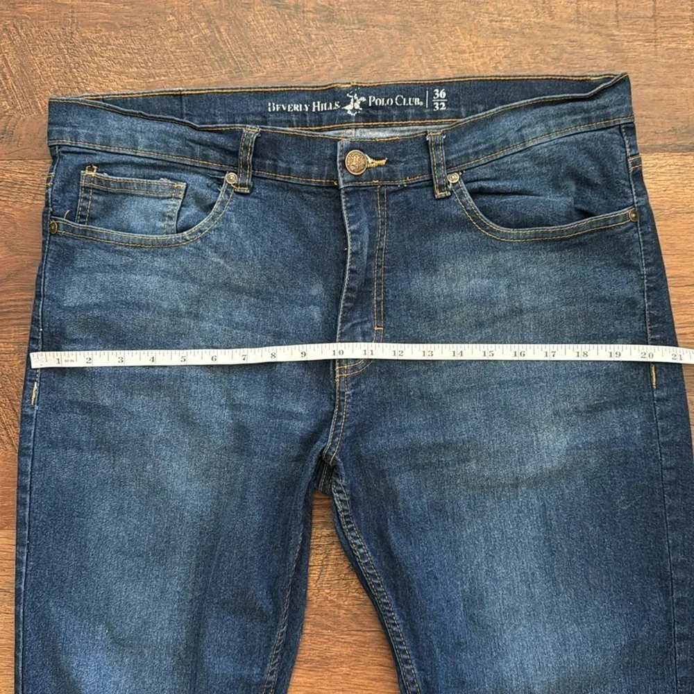 Beverly Hills Polo Club Men's Blue Jeans denim size 36 medium wash